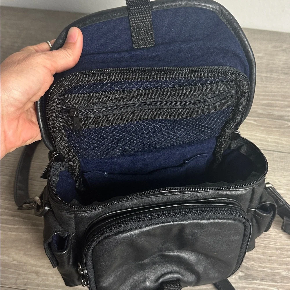 Leather Crossbody Camera Bag